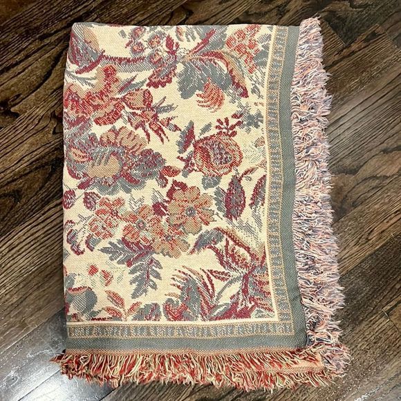 “Floral Garden" throw by Goodwin Weavers